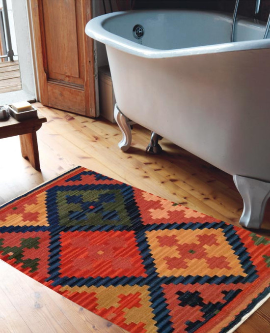 Tappeto Kilim 04V3 per bagno 65x110 cm