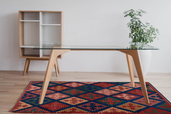 Tappeto Kilim Rettangolare 04V3 misura 95x155 cm