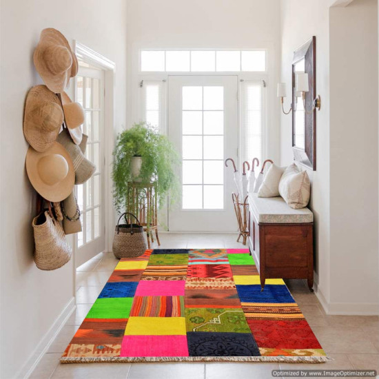 Tappeto Kilim Patchwork 10158 159x92 cm