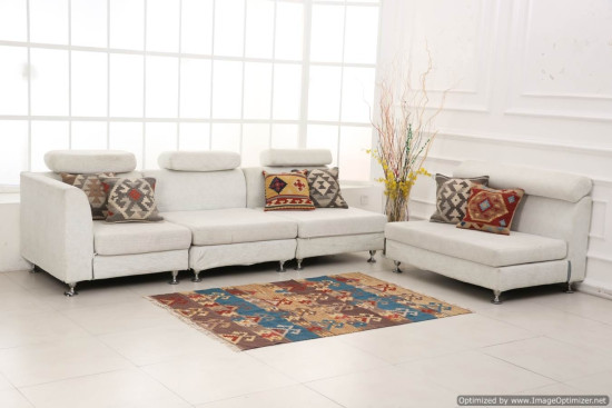 Tappeto Kilim 4-B fatto a mano, 128x185 cm