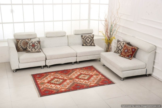 Tappeto Kilim B6B-1 fatto a mano, 95x155 cm 