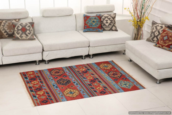 Afghan Kilim 18 Dimensione 128x185 cm 