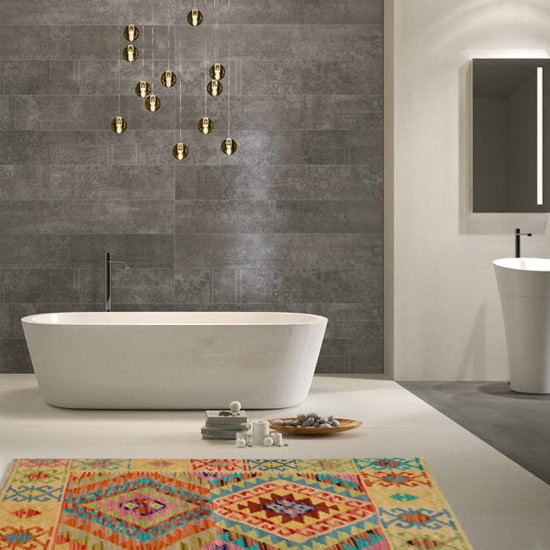 Tappeto Kilim Afgano Fatto a mano 1144 - Dimensione: 90x65 cm