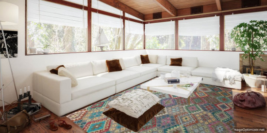 Tappeto Kilim Afgano 1148 misura 242x194 cm