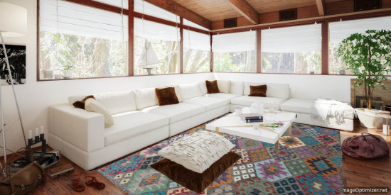 Tappeto Kilim Afgano 1151 misura 243x170 cm