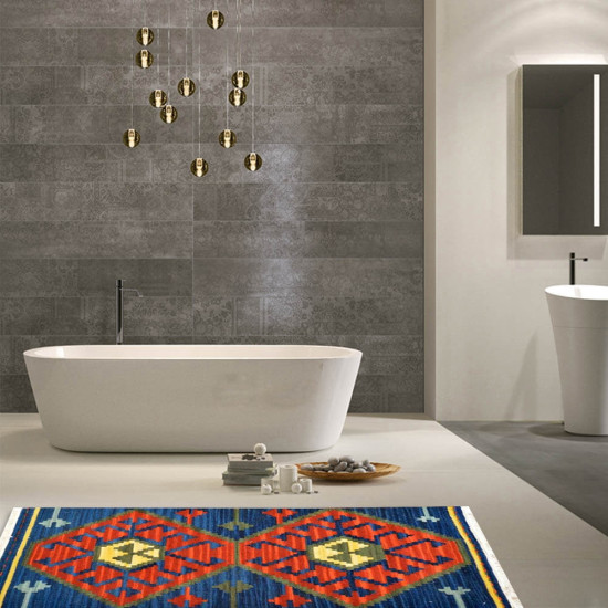 Tappeto Kilim per bagno DYX03-65x110 cm