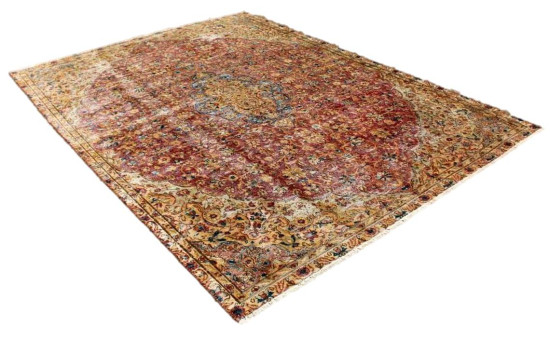 Tappeto Iraniano Vintage Beige, misura 204x294 cm