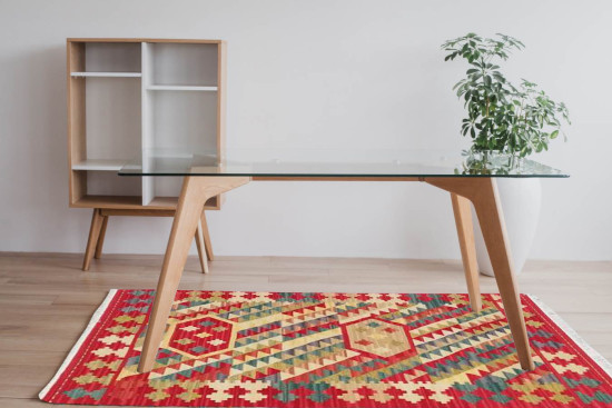 Tappeto Kilim Rettangolare 15-17 misura 95x155 cm