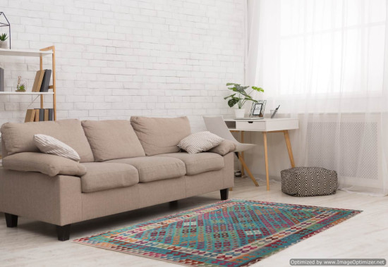 Tappeto Kilim Afgano 151 misura 245x176 cm