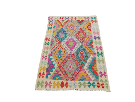 Tappeto Kilim Afgano 1582 misura 106x148 cm