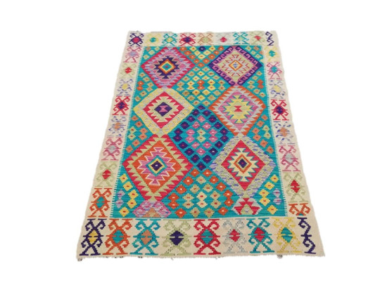 Tappeto Kilim Afgano 1585 misura 121x177 cm 