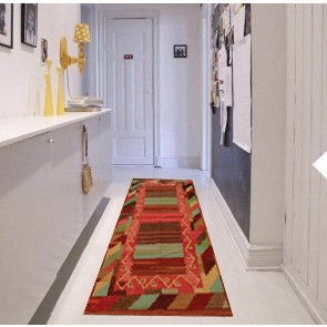 Tappeto Kilim 3-COL per passatoia - Ideale per Cucina e Corridoio