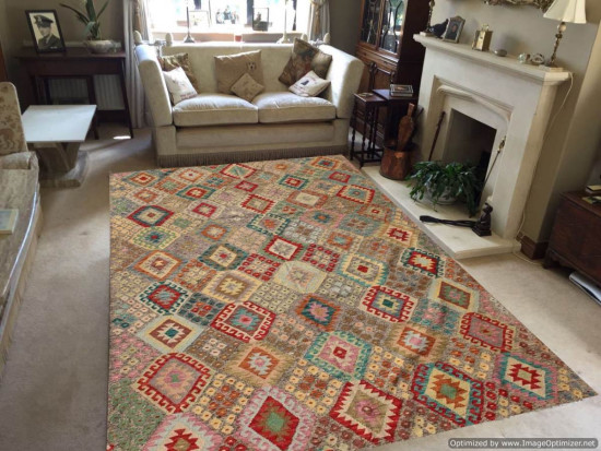 Tappeto Kilim Afgano 178 - Dimensioni 282x218 cm