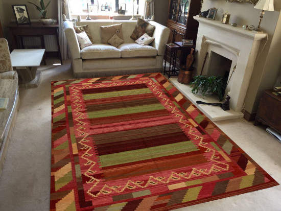 Tappeto Kilim Rettangolare 3-COL misura 175x235 cm