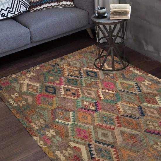 Tappeto Kilim Afgano 34 misura 247x210 cm