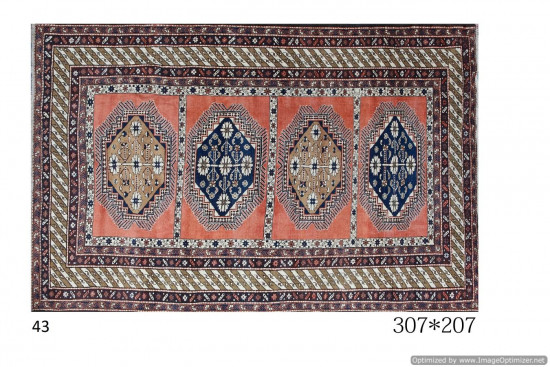 Tappeto persiano Ardebil fatto a mano 207x307 cm