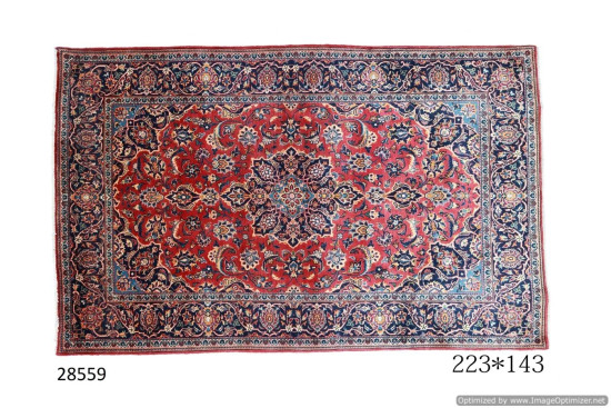 Tappeto Persiano Kashan Kork, 143x223 cm