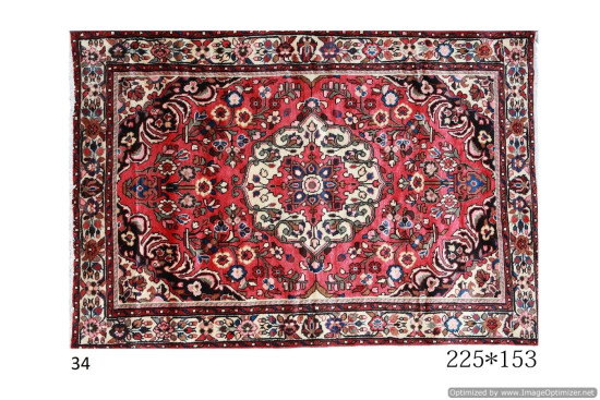 Tappeto Persiano Hamadan Borchalou Old - Dimensioni 225x153 cm