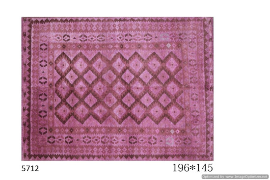 Tappeto Gabbeh Afgano Rosa - Dimensioni 196x145 cm