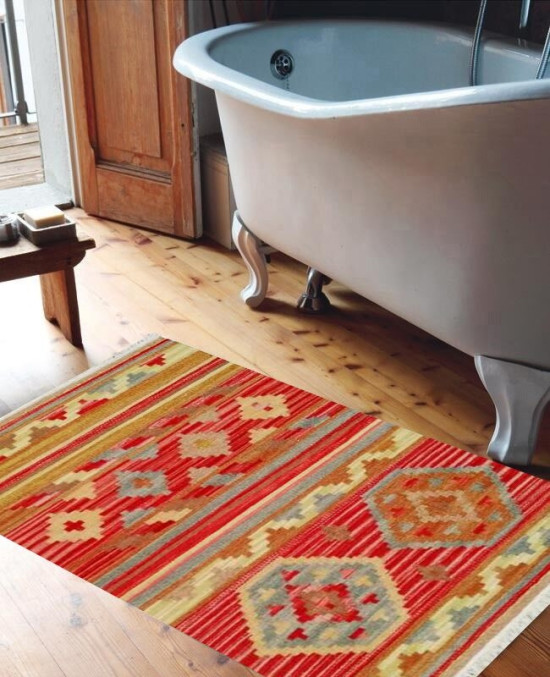 Tappeto Kilim per bagno A16 65x110 cm