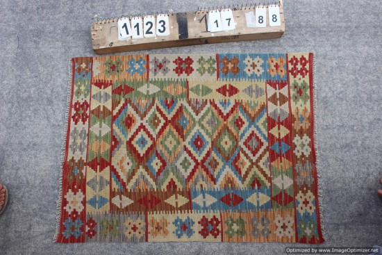 Kilim Afgano 1123 misura 117x88 cm