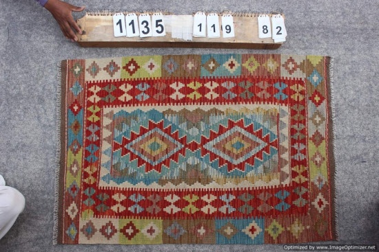 Kilim Afgano 1135 misura 119x82 cm