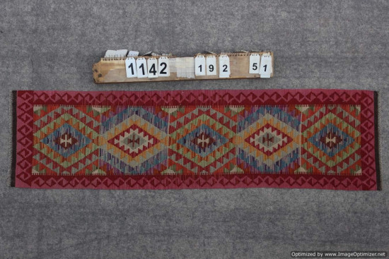 Kilim Afgano 1142 misura 192x51 cm