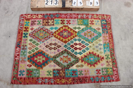 Kilim Afgano 213 misura 125x93 cm