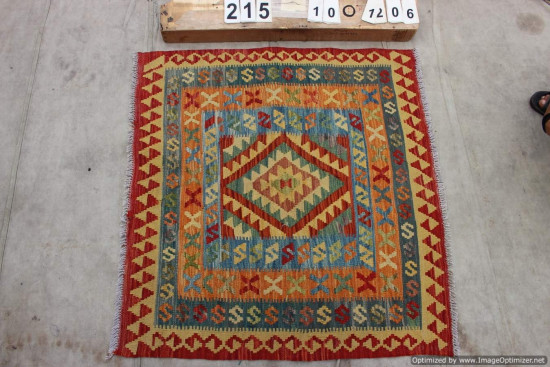 Kilim Afgano 215 misura 100x106 cm