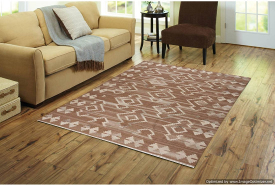 Tappeto Kilim Rettangolare BRIC1 Fatto a Mano misura 128x185 cm