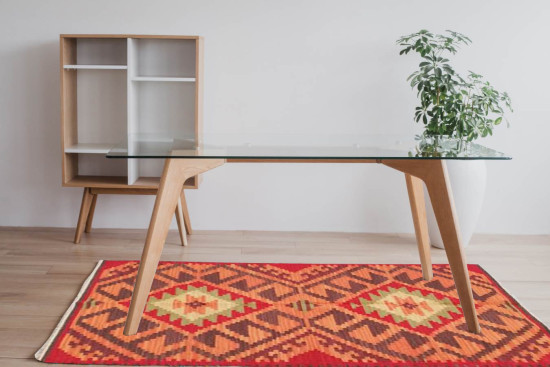 Tappeto Kilim Rettangolare BRIC6B misura 95x155 cm