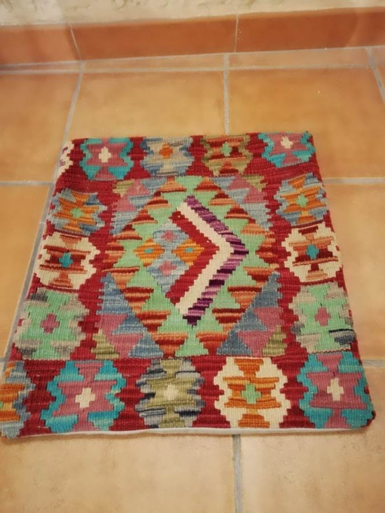 Fodera Cuscino stile afgano  38 misura 45x45 cm