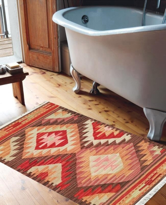 Tappeto Kilim FC03V1 per il bagno 65x110 cm