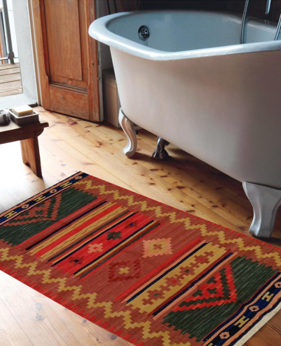 Tappeto Kilim FC508C per il bagno 65x110 cm