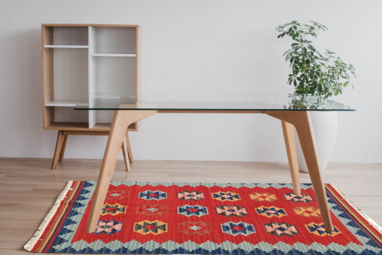 Tappeto Kilim Rettangolare FJ1 misura 95x155 cm