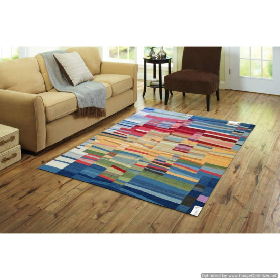 Tappeto Kilim Limin Sumak Moderno Fatto a Mano - Dimensioni: 200x300 cm