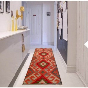 Tappeto Kilim B6B-1 per passatoia: ideale per cucina e corridoio