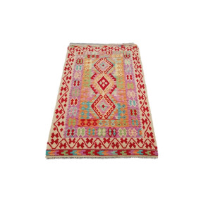 Tappeto Kilim Afgano 1579 misura 102x157 cm