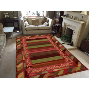 Tappeto Kilim Rettangolare 3-COL misura 175x235 cm