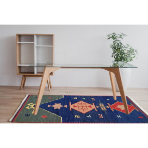 Tappeto Kilim 43V1 fatto a mano, 95x155 cm